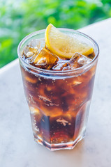 Cola lemon glass