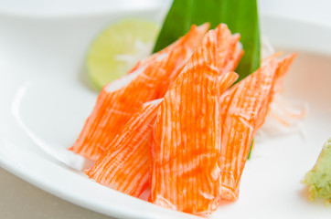Kani sashimi