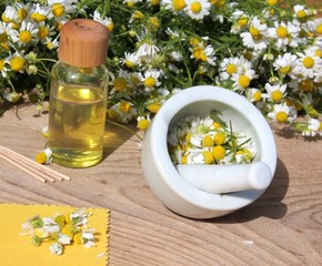 sanfte medizin mit kamille