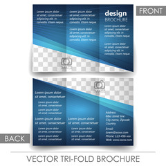 Tri fold corporate business store brochure