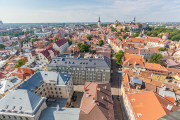 Fototapeta na wymiar Panoramic View of Tallinn