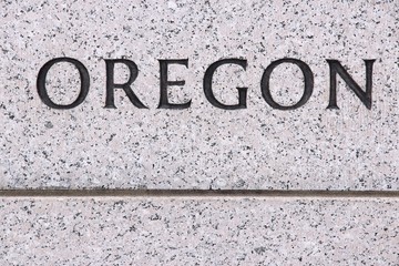 Oregon - stone engraving sign