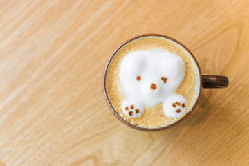 Bear Latte coffee