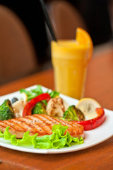 salmon steak