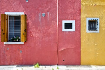 Obraz na płótnie Canvas Burano's island houses