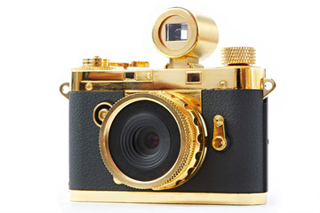 Mini gift golden camera
