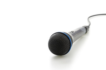 Microphone isolated on white