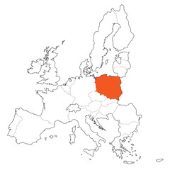 vector europe borders