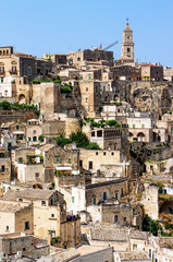 Obraz premium The Sassi of the Rupestrian city of Matera, Basilicata, Italy