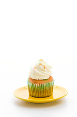 Cupcakes isolated on white background