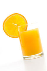 Orange juice glass