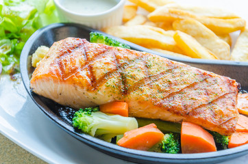 Salmon grilled