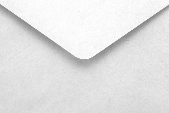close - up empty white letter envelope