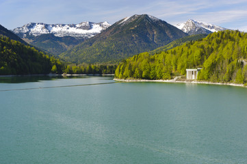 Sylvensteinsee in Bayern