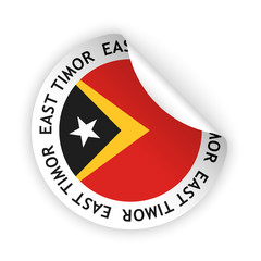 vector flag bent sticker