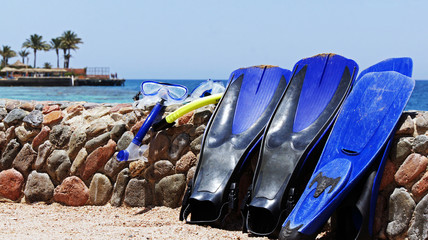 snorkeling equipment