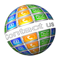 Button contact us