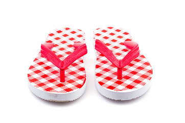 Flip flops isolated white background