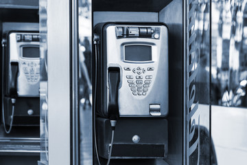 a modern payphone