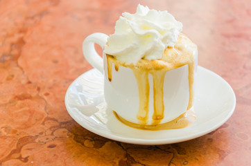 Coffee whipping cream