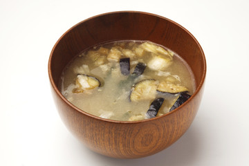 揚げ茄子の味噌汁