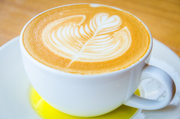 Latte coffee