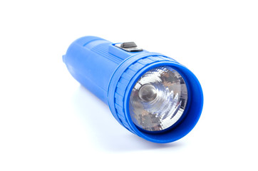 Flashlight isolated white background