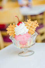 Ice cream sundae