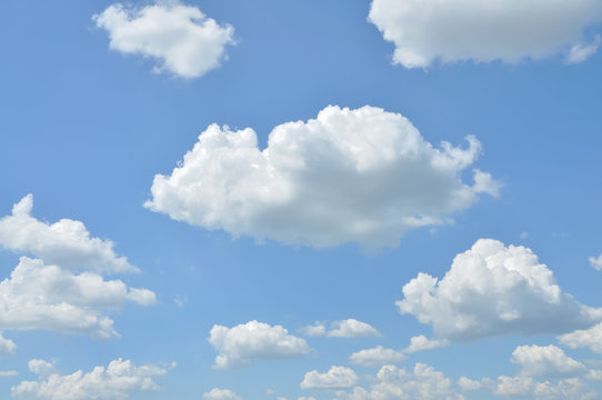 Clouds in the blue sky