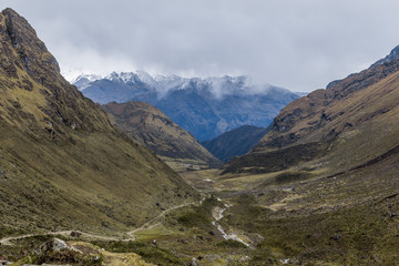 Fototapeta na wymiar andean valley Cuzco Peru
