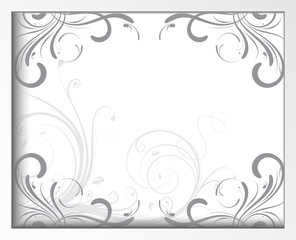 Abstract floral frame