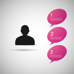 Vector speech dialog people eps