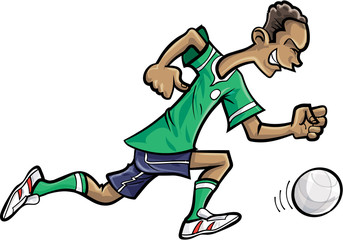 Cartoon football player