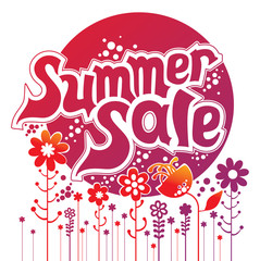 Summer sale. Concept vector illustration.