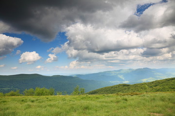 Fototapeta premium Nature. Green mountain landscape in the summer