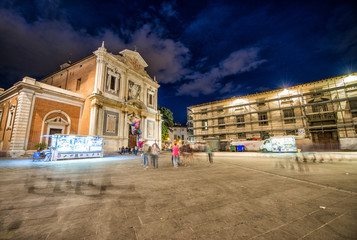 Piazza dei Cavalieri at night, Pisa