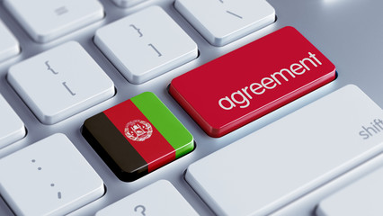 Fototapeta premium Afghanistan. Agreement Concept
