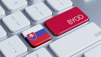 Fototapeta premium Slovakia Byod Concept