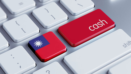 Fototapeta premium Taiwan Cash Concept