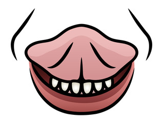 Mouth Licking Upwards