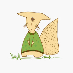 Squirrels, children's drawings.