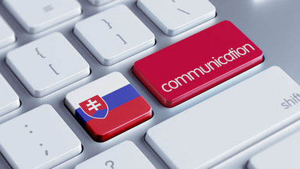 Fototapeta premium Slovakia Communication Concept.
