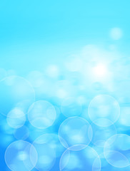 abstract background blue bokeh