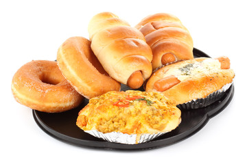 delicious bread and donut