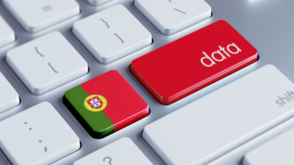 Fototapeta premium Portugal Data Concept
