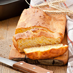 Homemade cheese bread