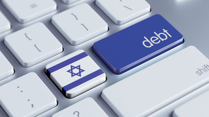 Fototapeta premium Israel Debt Concept