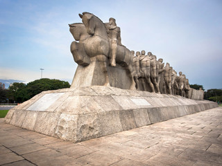 The Bandeiras Monument at Ibirapuera Park, Sao Paulo, Brazil