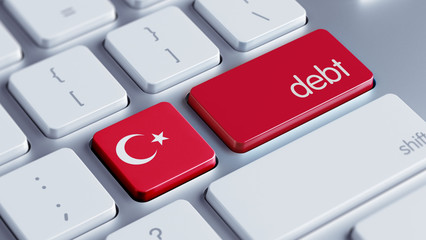 Fototapeta premium Turkey Debt Concept