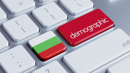 Bulgaria Demographic Concept.